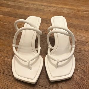 Jimmy Choo white Cape-70 Nap sandal